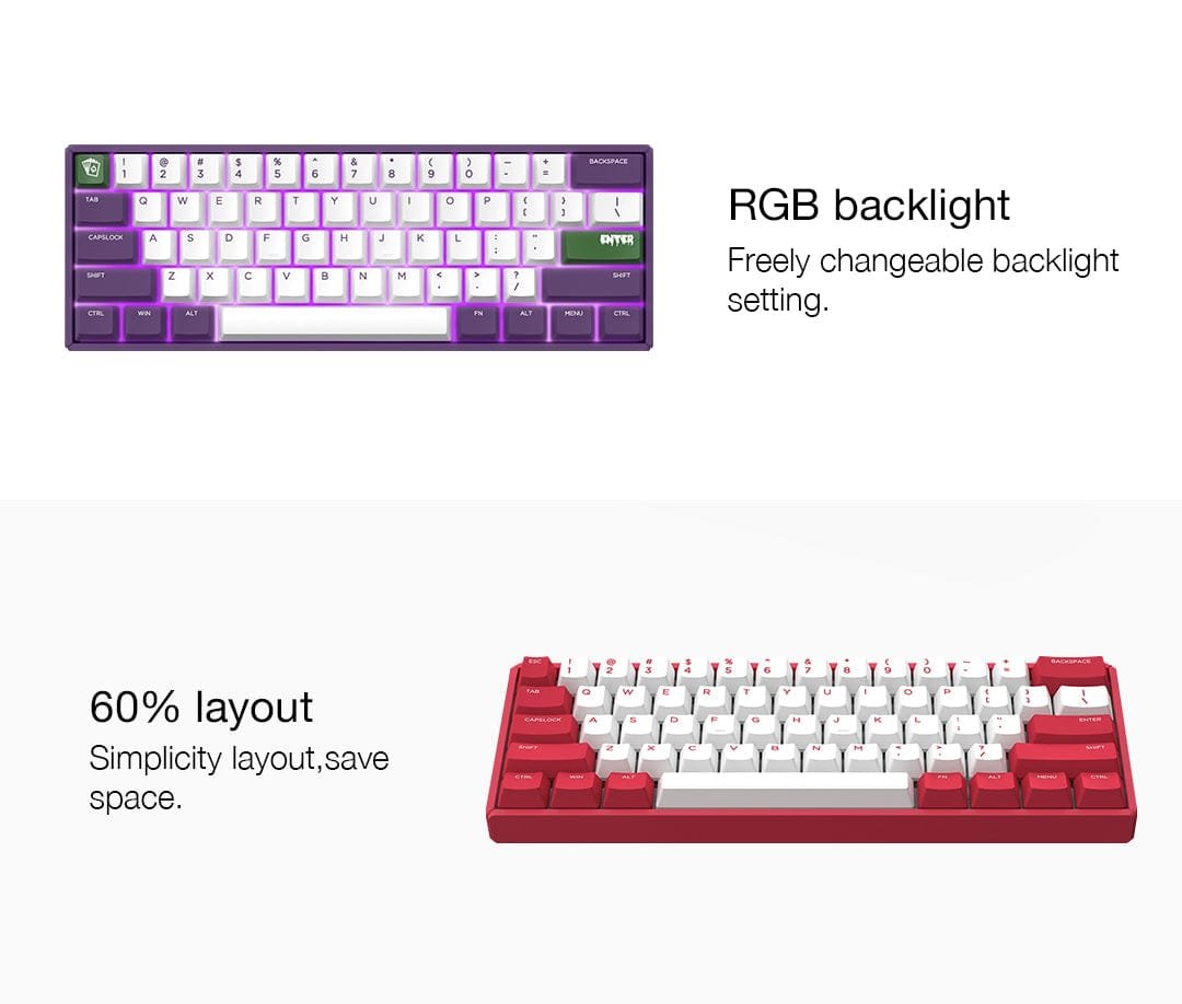 最佳 60% 机械键盘 - F60-2020 可更换键盘 | IQUNIX