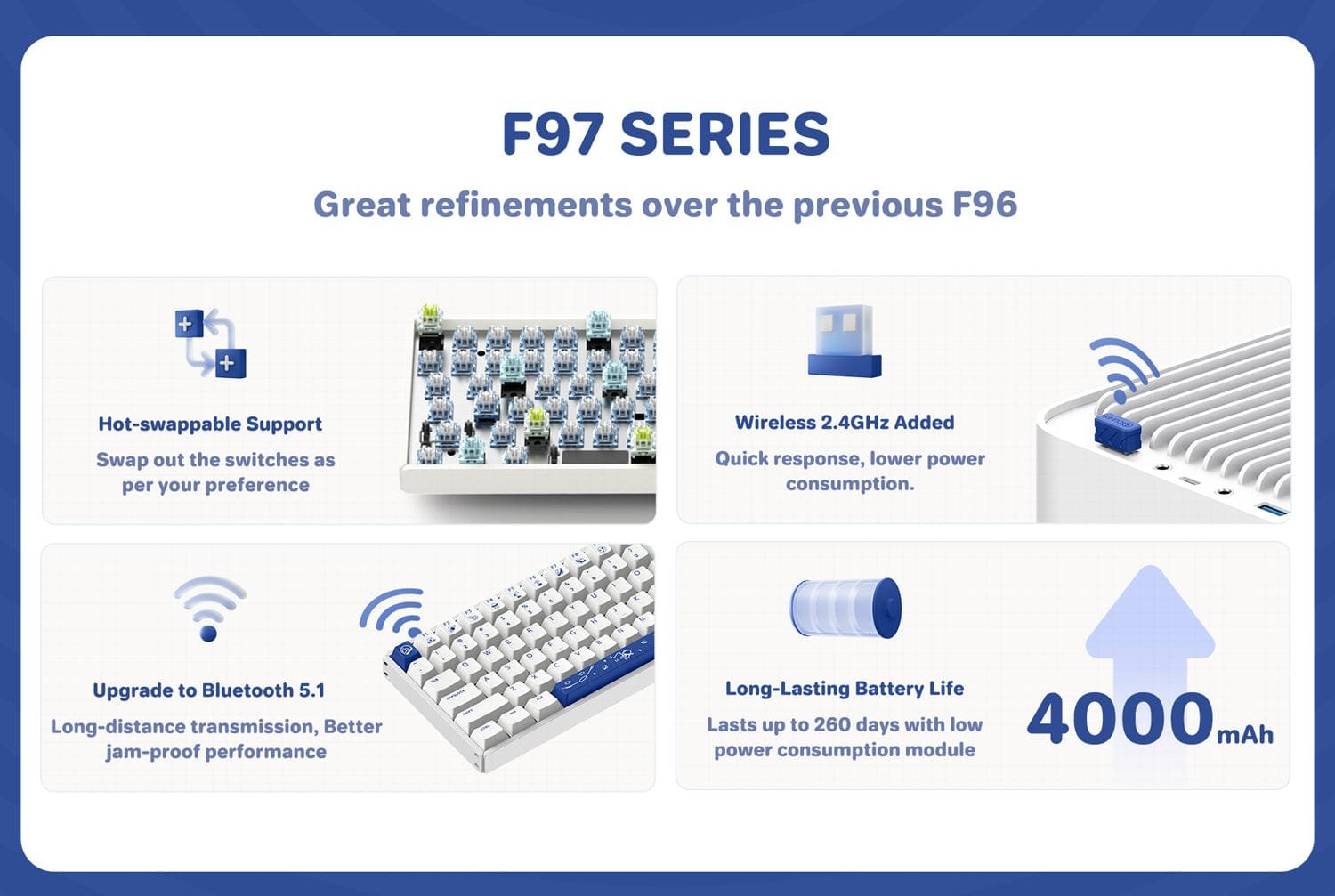 Hot Swappable keyboard gaming mechanical keyboard